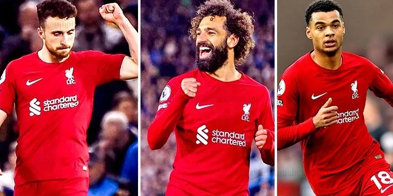 Bộ ba Liverpool với Jota - Salah - Gakpo càn quét triệt để hàng thủ Leeds